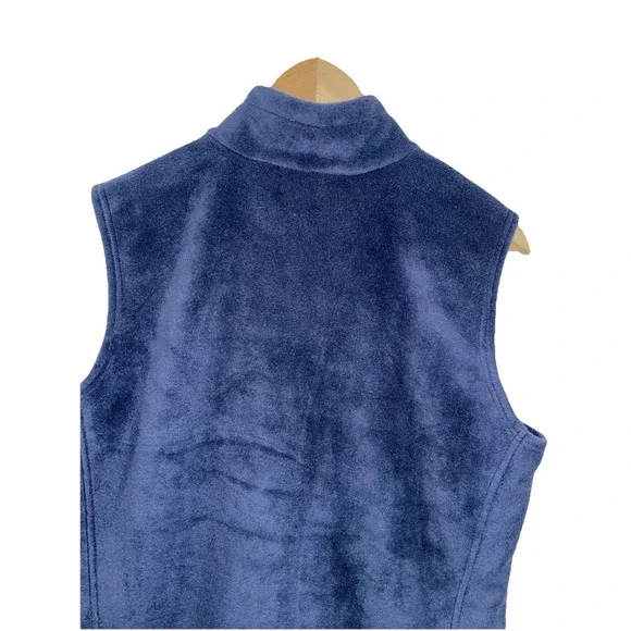 Columbia Boys' XL 18/20 Steens Mountain Fleece Vest Navy Blue Full Zip Outdoors - Picture 9 of 12